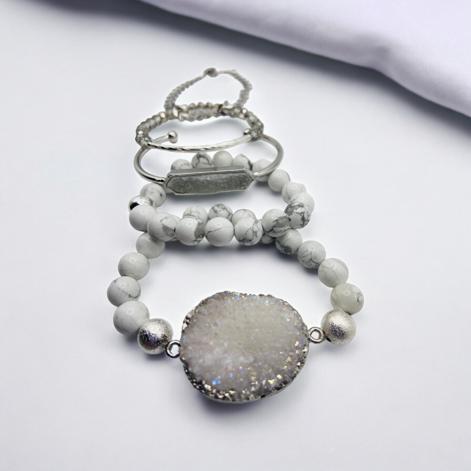 Snowy Bracelet Stack